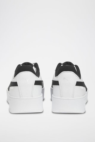 Baskets en cuir Carina Street - Blanc et noir
