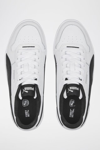 Baskets en cuir Carina Street - Blanc et noir