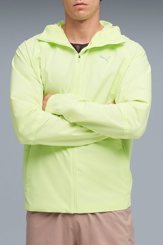 Veste de running à capuche Raincell - Vert clair