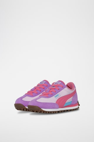 Baskets en cuir Easy Rider Kids PS - Rose clair