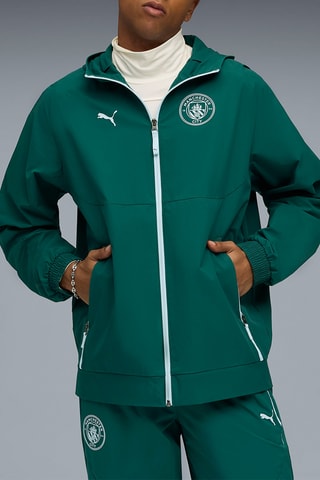 Veste d’entraînement à capuche Manchester City Football Club - Vert foncé