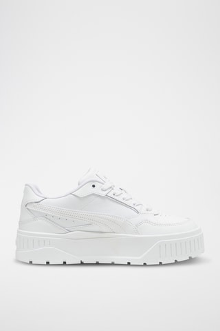 Baskets plateformes en cuir Karmen - Blanc