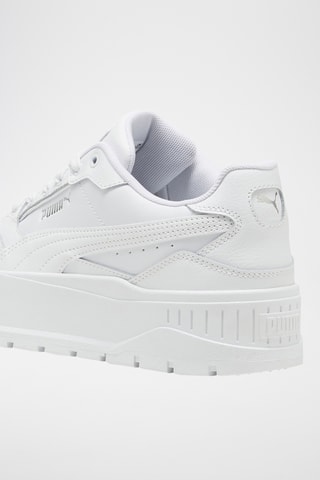 Baskets plateformes en cuir Karmen - Blanc