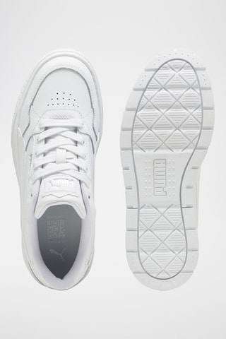 Baskets plateformes en cuir Karmen - Blanc