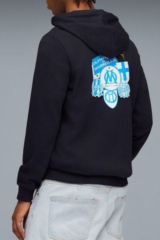 Sweat à capuche Olympique de Marseille - Bleu marine