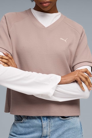 T-shirt relaxed Puma Class - Taupe