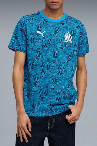 T-shirt regular Olympique de Marseille - Bleu