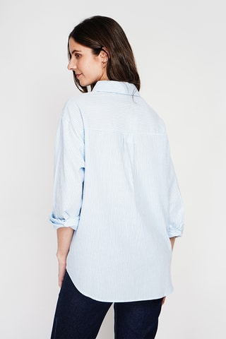 Camisa de lino - Celeste