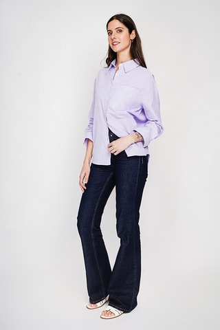 Camisa de lino - Violeta