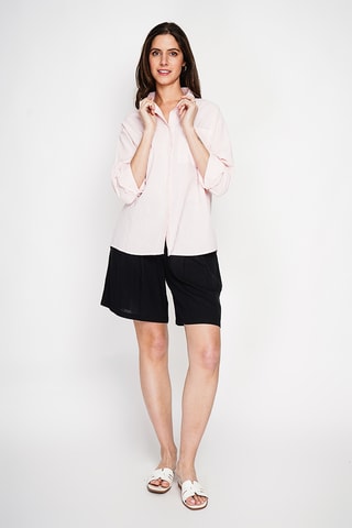 Linnen Blouse - Lichtroze