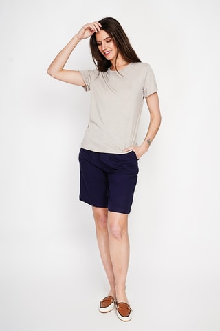 Camiseta de lino - Beige
