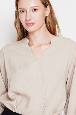 Linnen Top - Beige