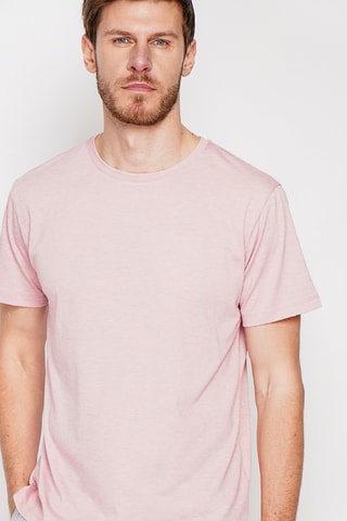 Camiseta de lino - Rosa claro