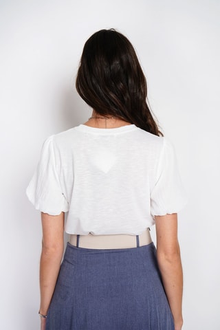 Camiseta de lino - Blanco