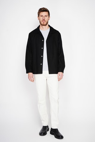 Chaqueta de lino - Negro