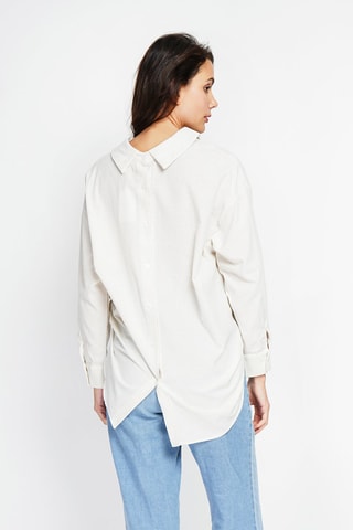 Blusa de lino - Beige