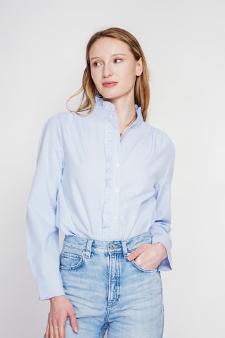 Linnen Blouse - Blauw