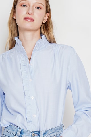 Linnen Blouse - Blauw