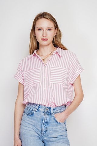 Linnen Blouse - Roze