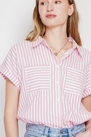 Linnen Blouse - Roze