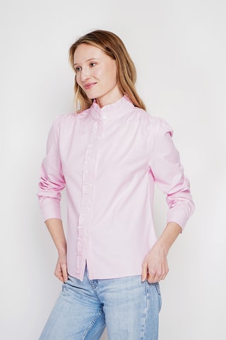 Linnen Blouse - Lichtroze