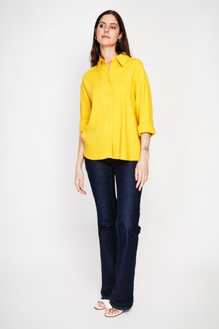 Camisa de lino - Naranja