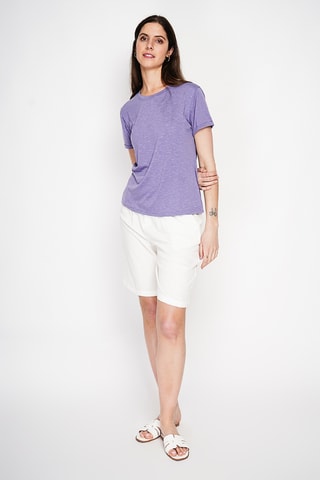 Camiseta de lino - Violeta