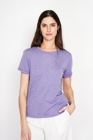 Camiseta de lino - Violeta