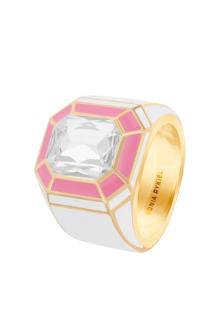 Anillo - Rosa y blanco