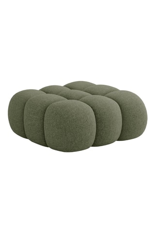 Pouf Maurice - Vert - Tissu chenille