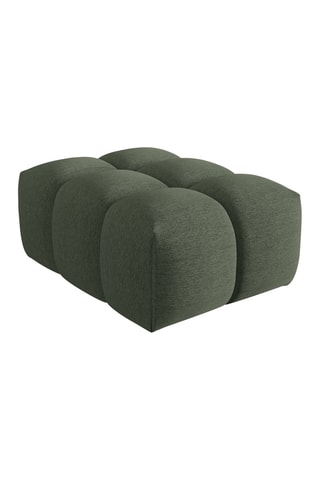 Pouf Lorella - Vert olive - 1 place - Revêtement en tissu