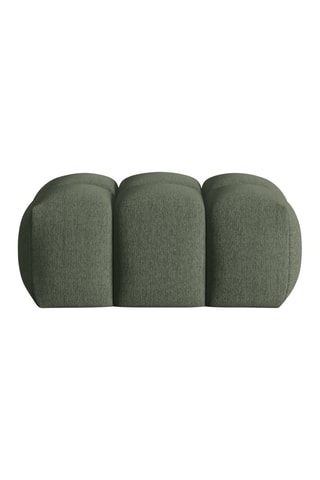 Pouf Lorella - Vert olive - 1 place - Revêtement en tissu