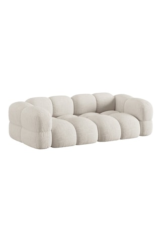 Canapé Loretto - Beige - 4 places - En tissu structurel