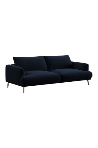 Canapé Margot - Bleu roi - 3 places - Toucher velours