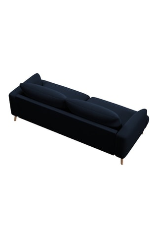 Canapé Margot - Bleu roi - 3 places - Toucher velours