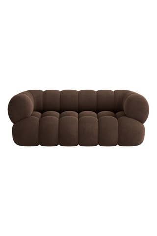 Canapé Maurice - Marron - 2 places - Toucher velours