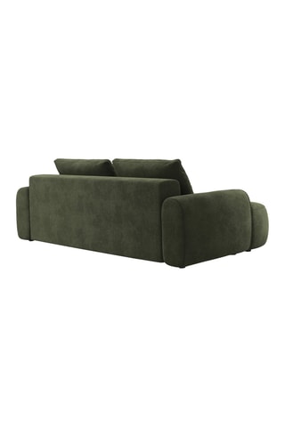 Canapé convertible Simona - Vert - 4 places - Toucher velours