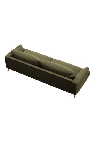 Canapé Margot - Kaki - 4 places - Toucher velours
