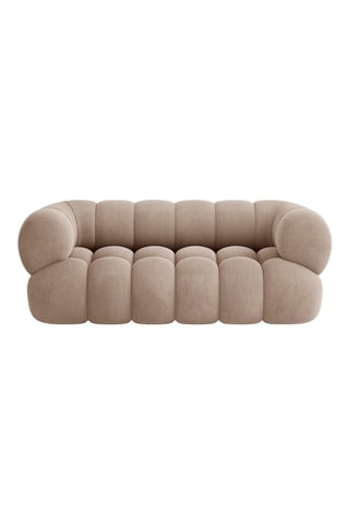 Canapé Maurice - Taupe - 2 places - Toucher velours