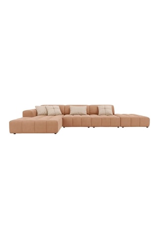 Canapé d'angle gauche Luc - Beige foncé
