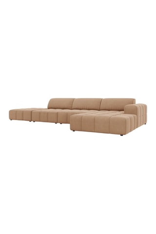 Canapé d'angle droit Luc - Beige foncé
