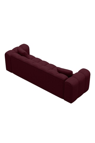 Canapé convertible Astro - Bordeaux - 3 places - En tissu structurel