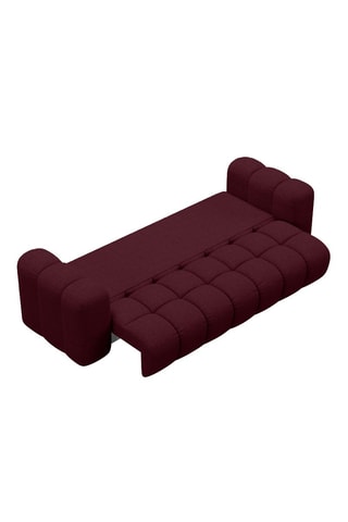 Canapé convertible Astro - Bordeaux - 3 places - En tissu structurel