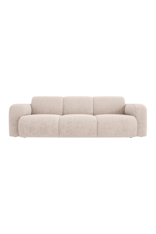 Canapé Lola - Beige - 3 places - En tissu chenille