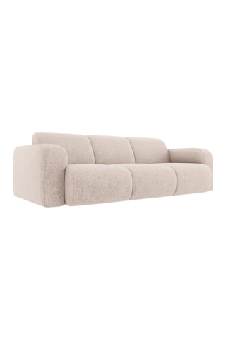 Canapé Lola - Beige - 3 places - En tissu chenille