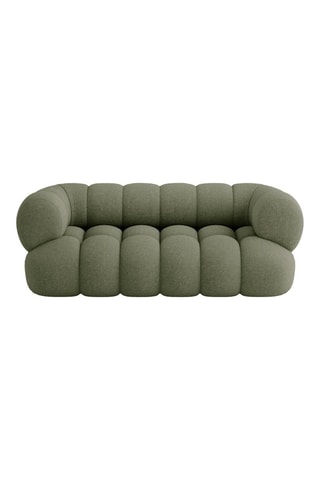Canapé Maurice - Vert olive - 2 places - En tissu chenille