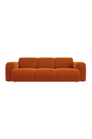 Canapé Lola - Terracotta - 3 places - Tissu velours