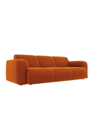 Canapé Lola - Terracotta - 3 places - Tissu velours