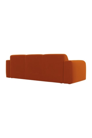 Canapé Lola - Terracotta - 3 places - Tissu velours