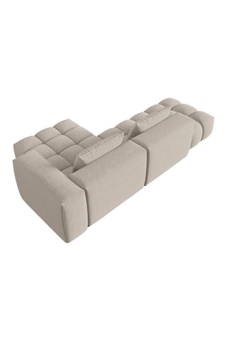 Canapé d'angle droit modulaire Lorella - Sable